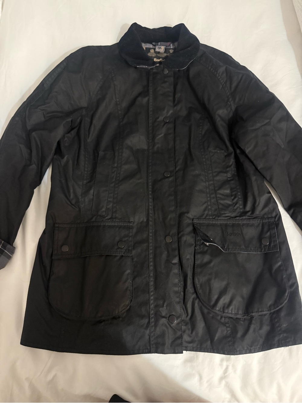 Barbour Beadnell Waxed Jacket in Classic Black! - Picture 6 of 12